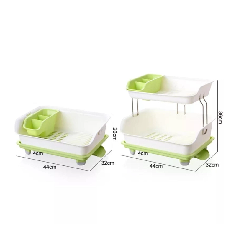 ESCURRIDOR DE PLATOS 2 NIVELES PLASTICO - 1