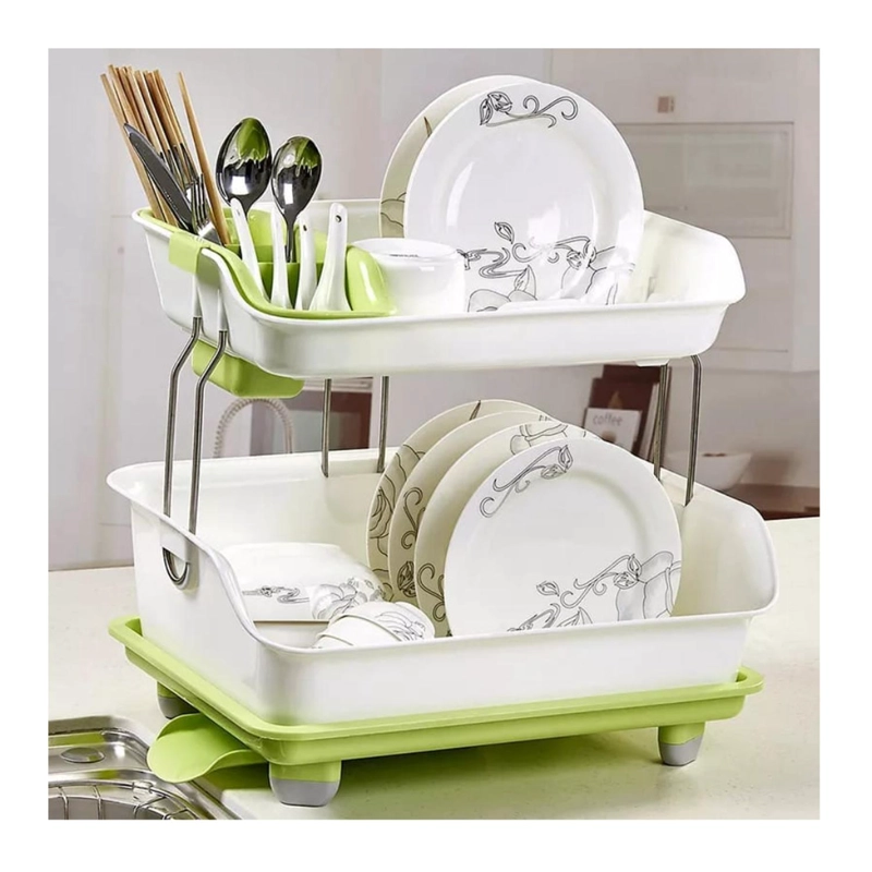 ESCURRIDOR DE PLATOS 2 NIVELES PLASTICO - 4