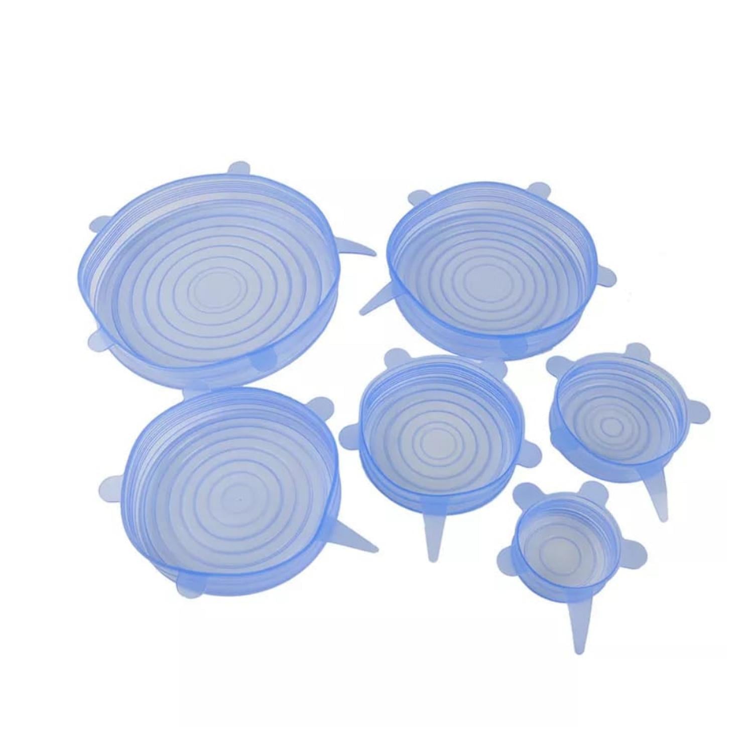 TAPAS DE SILICONA EXTENSIBLE ANTI ESCURRIMIENTO 6 PIEZAS - 3