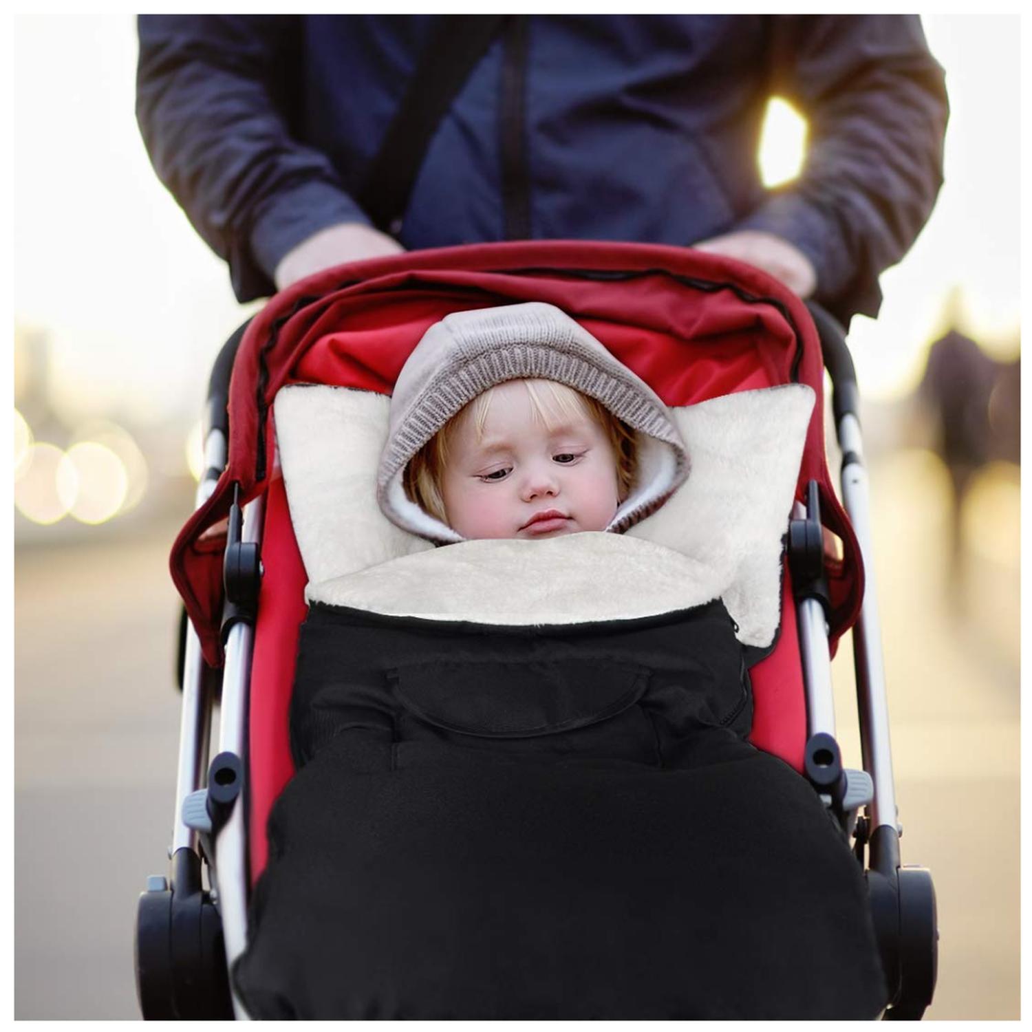 SACO PARA COCHE BEBE IMPERMEABLE CON POLAR - 2
