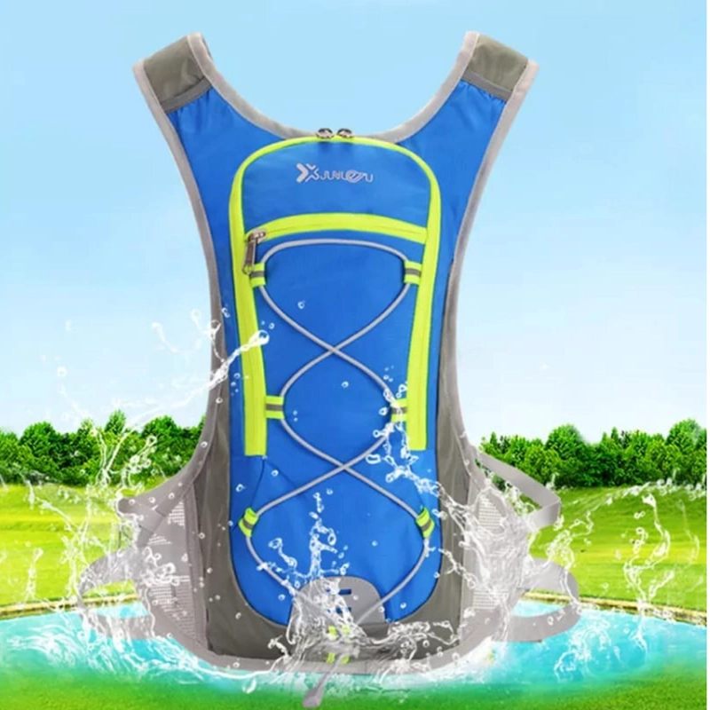 MOCHILA CAMPING OUTDOOR CAMELBACK CON BOLSA DE AGUA 2 LITROS AZUL - 2