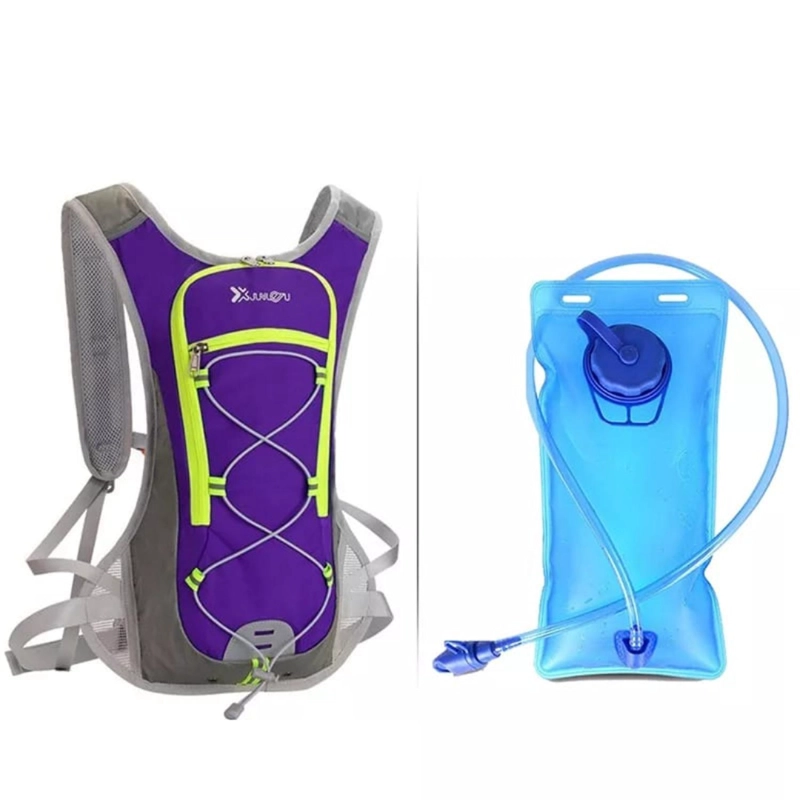 MOCHILA CAMPING OUTDOOR CAMELBACK CON BOLSA DE AGUA 2 LITROS MORADO - 2