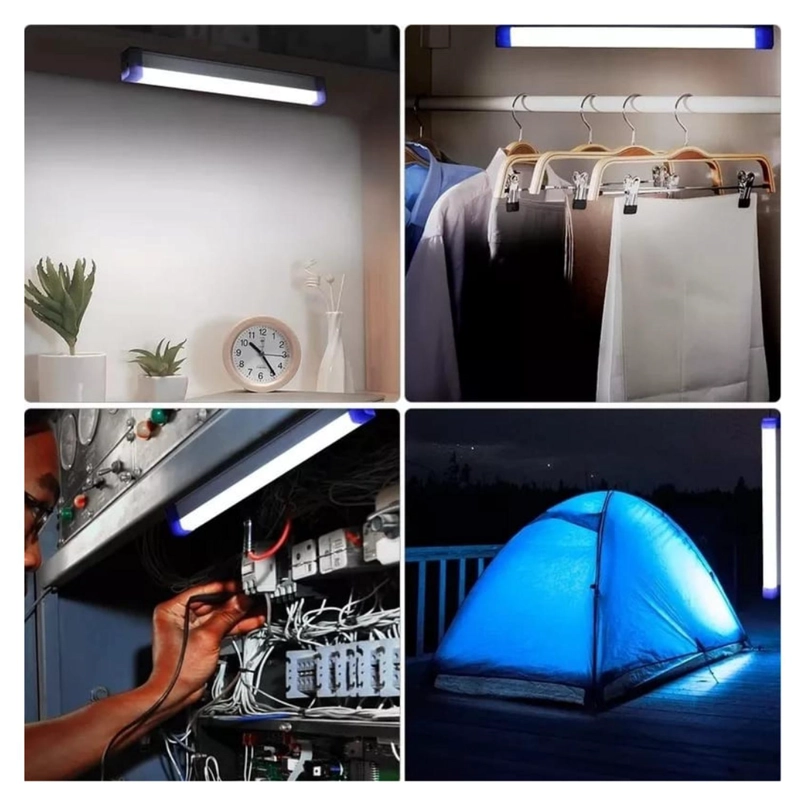 LAMPARA TUBO LED DE EMERGENCIA RECARGABLE PORTATIL 32CM - 3