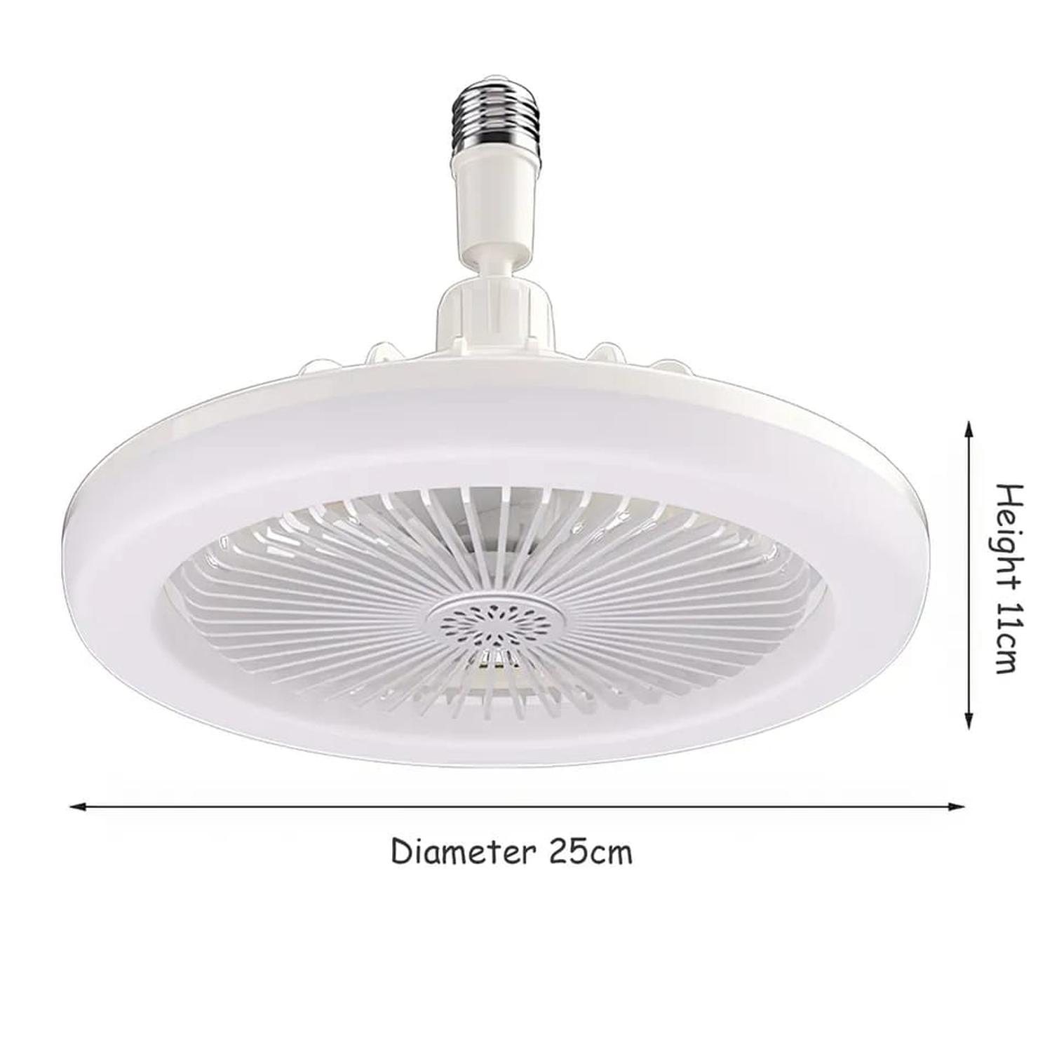 VENTILADOR DE TECHO E27 CON ILUMINACION BASE - 4