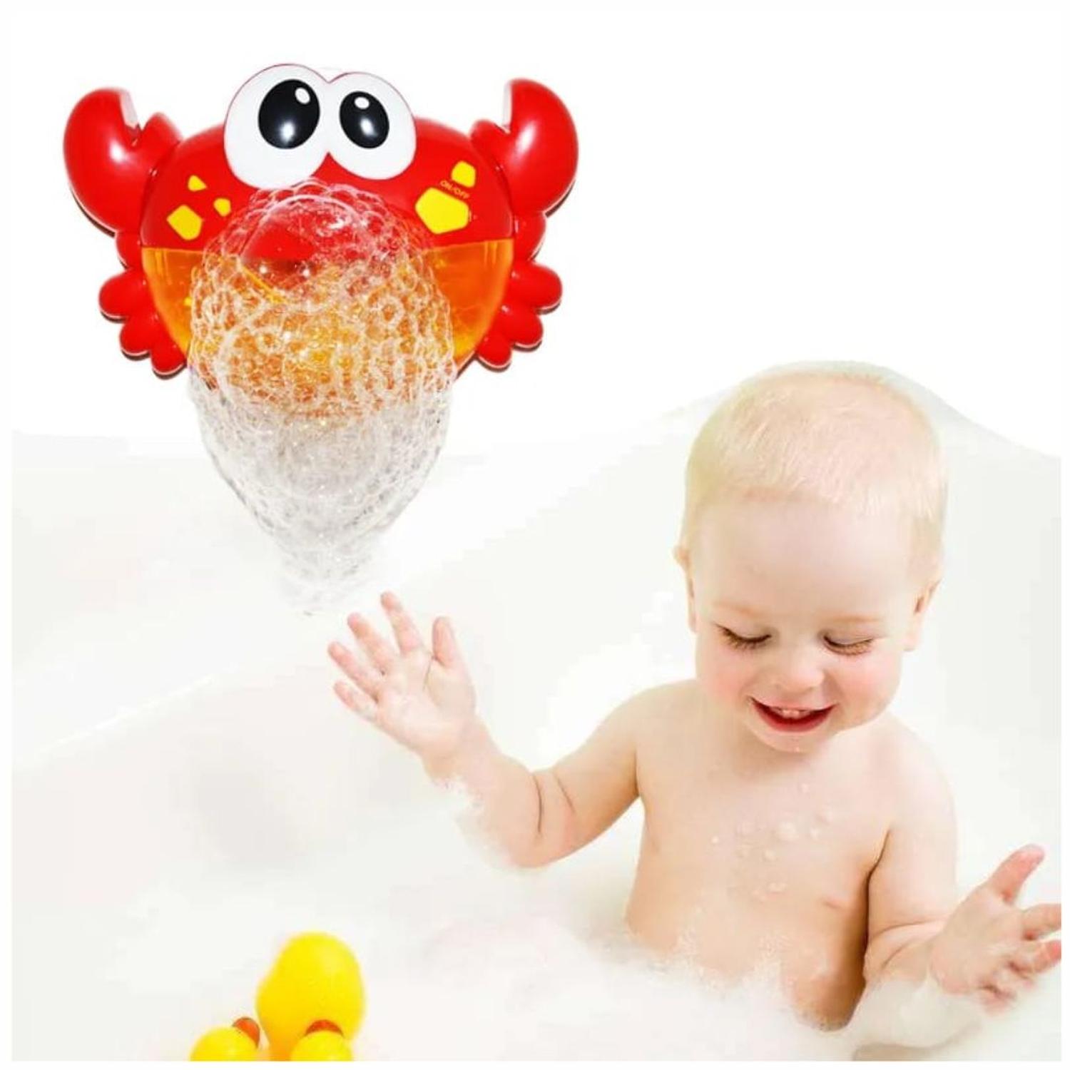 CANGREJO LANZA BURBUJAS MUSICAL JUGUETE DE BAÑO PARA NIÑOS - 2