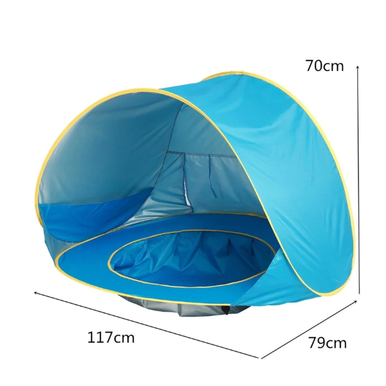 CARPA CON PISCINA DE EXTERIOR PARA BEBE AZUL - 2