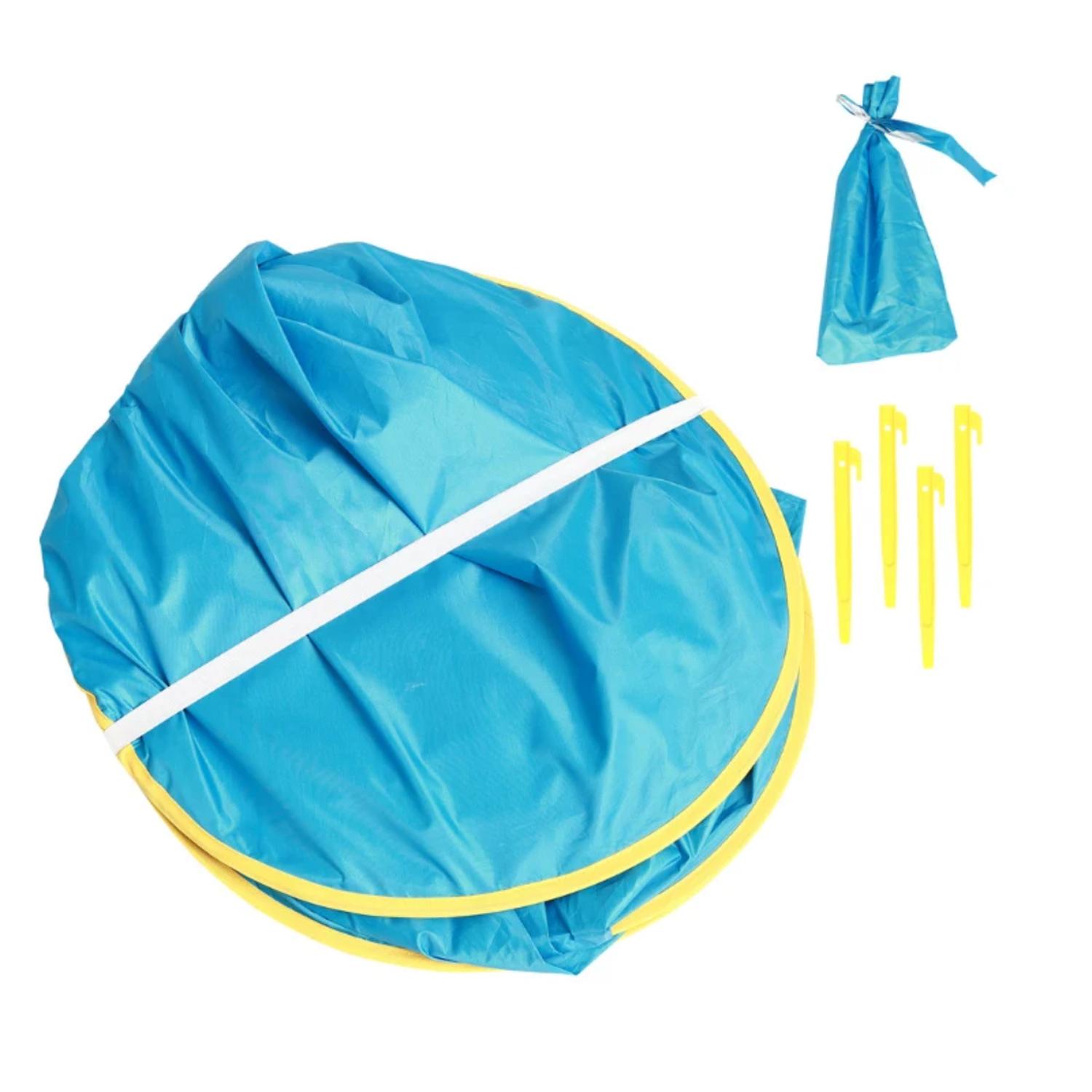 CARPA CON PISCINA DE EXTERIOR PARA BEBE AZUL - 3