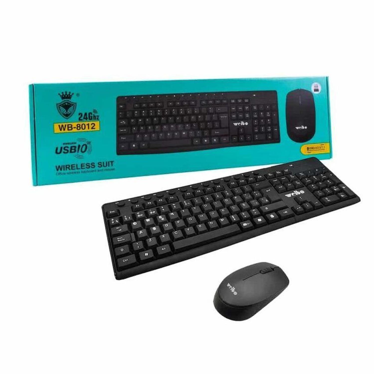 TECLADO CON MOUSE COMBO INALAMBRICO USB - 1