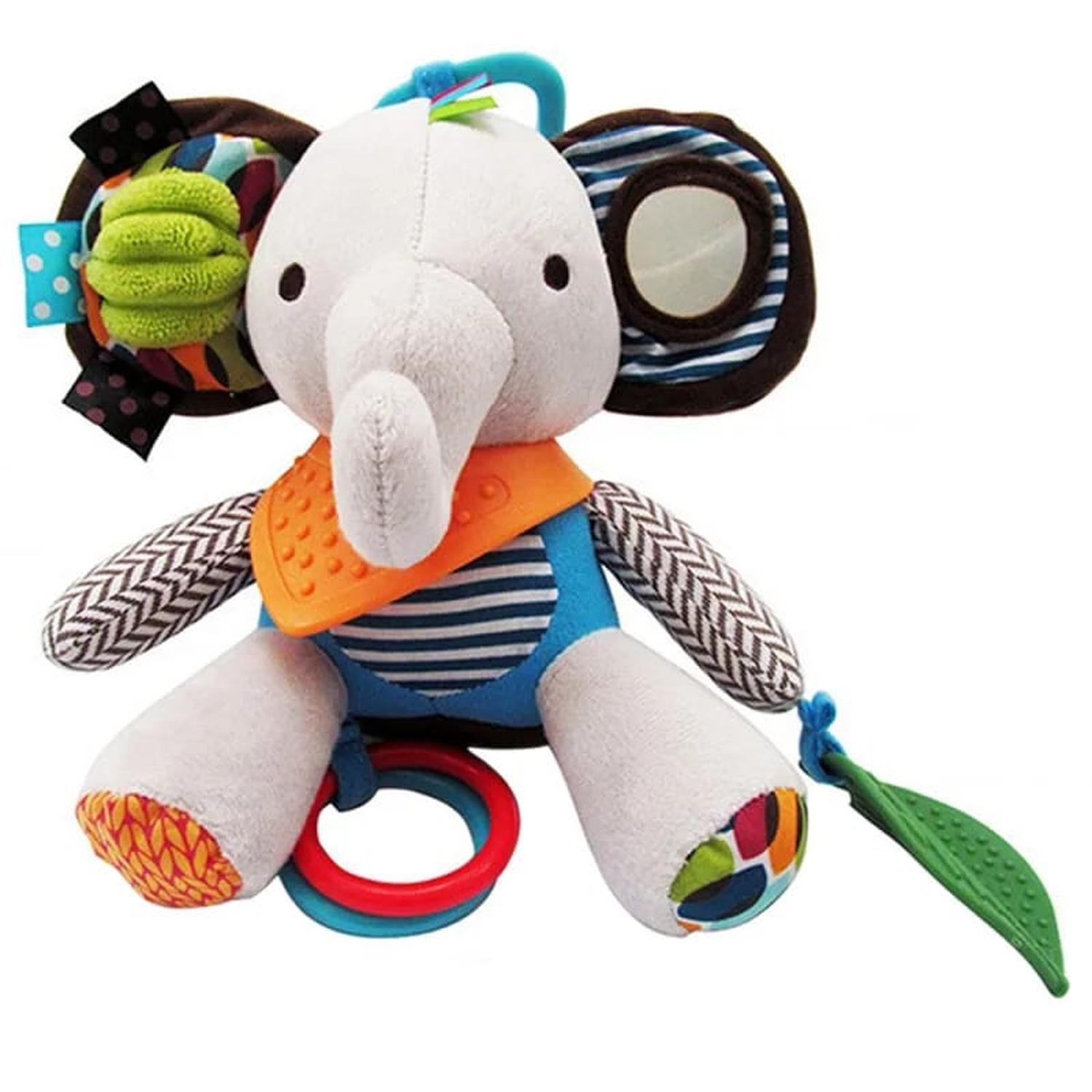 SONAJERO DE PELUCHE DE TELA ANIMALES TAMAÑO ELEFANTE - 2