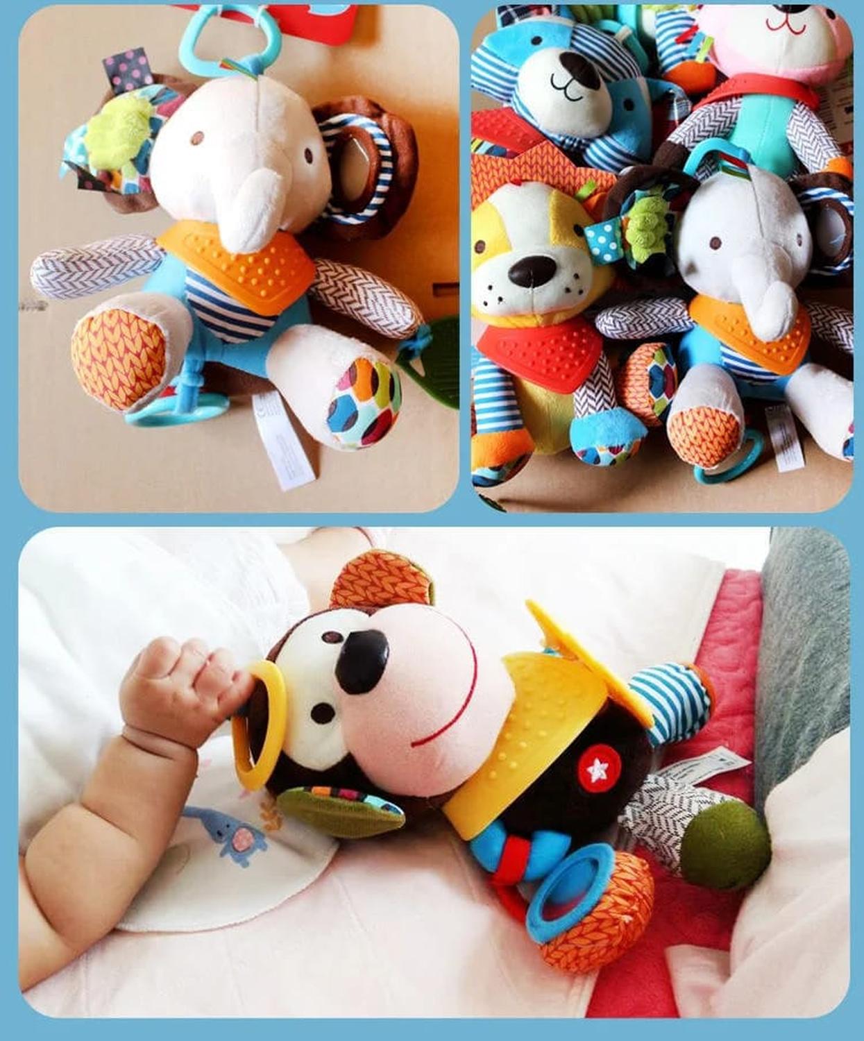 SONAJERO DE PELUCHE DE TELA ANIMALES TAMAÑO LEON - 2