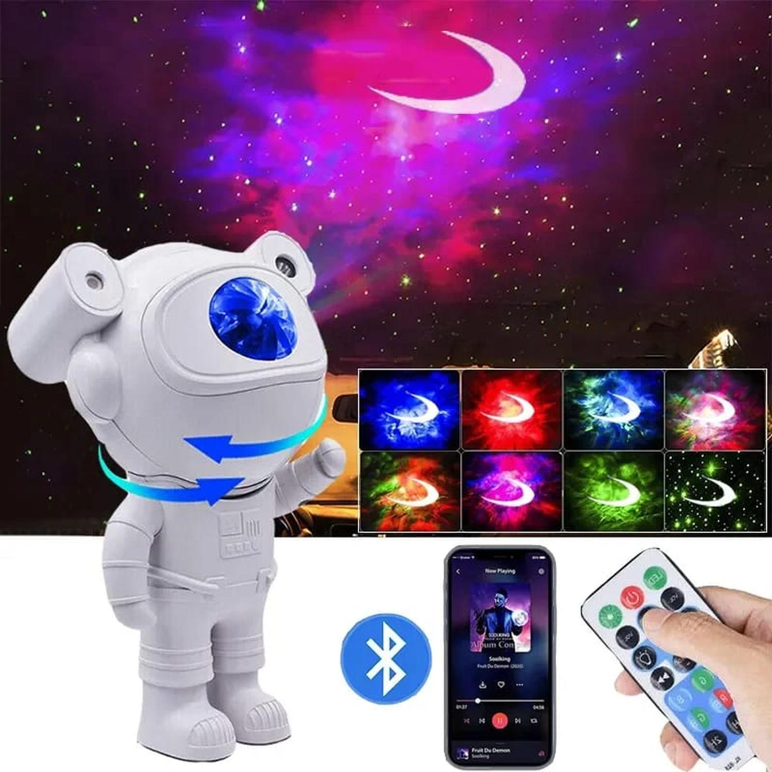 PROYECTOR GALAXIA CON ALTAVOZ BLUETOOTH ASTRONAUTA - 2