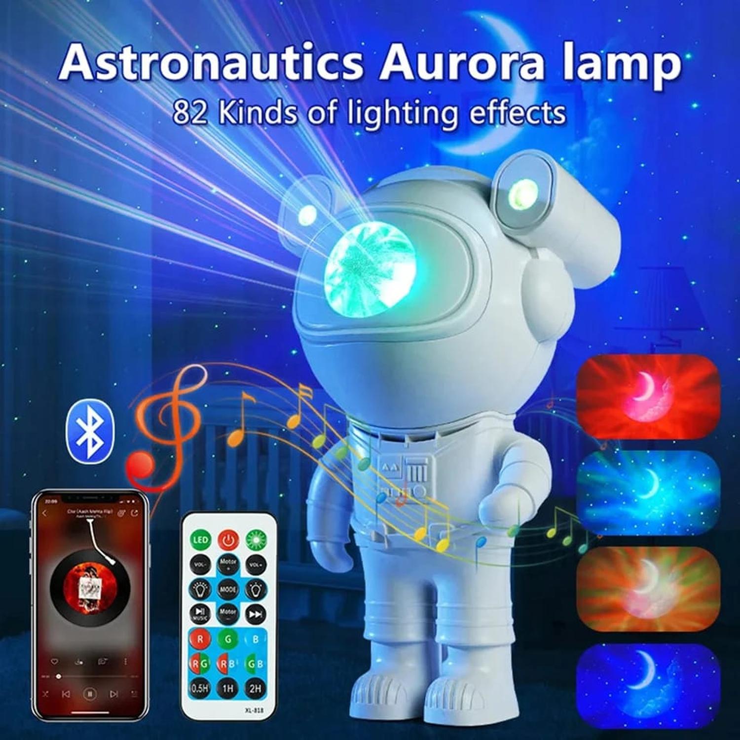 PROYECTOR GALAXIA CON ALTAVOZ BLUETOOTH ASTRONAUTA - 3