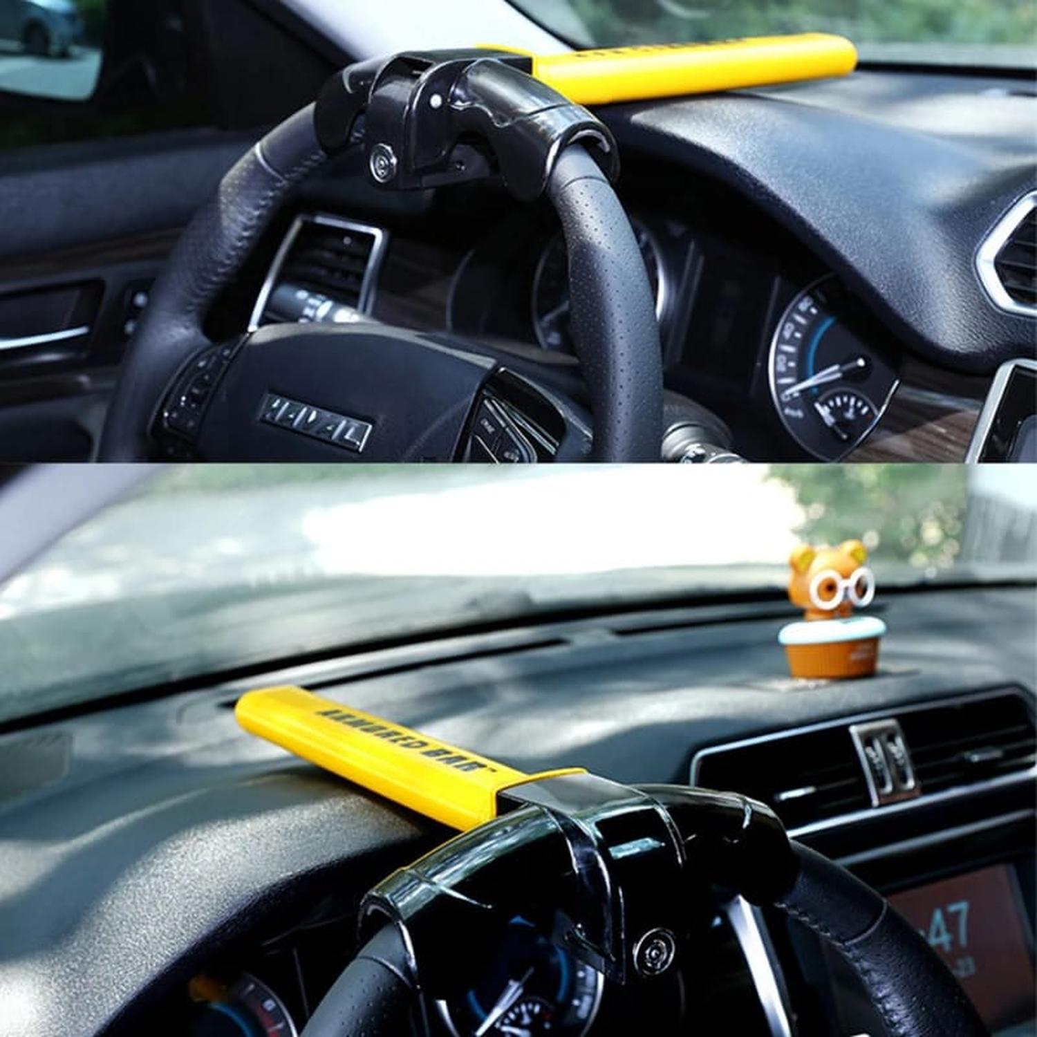 TRANCA VOLANTE GIRATORIO ANTIRROBO PARA AUTO - 4