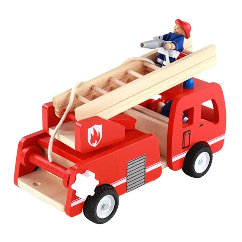 JUGUETE AUTO DE BOMBEROS MONTESSORI ARMABLE - 1