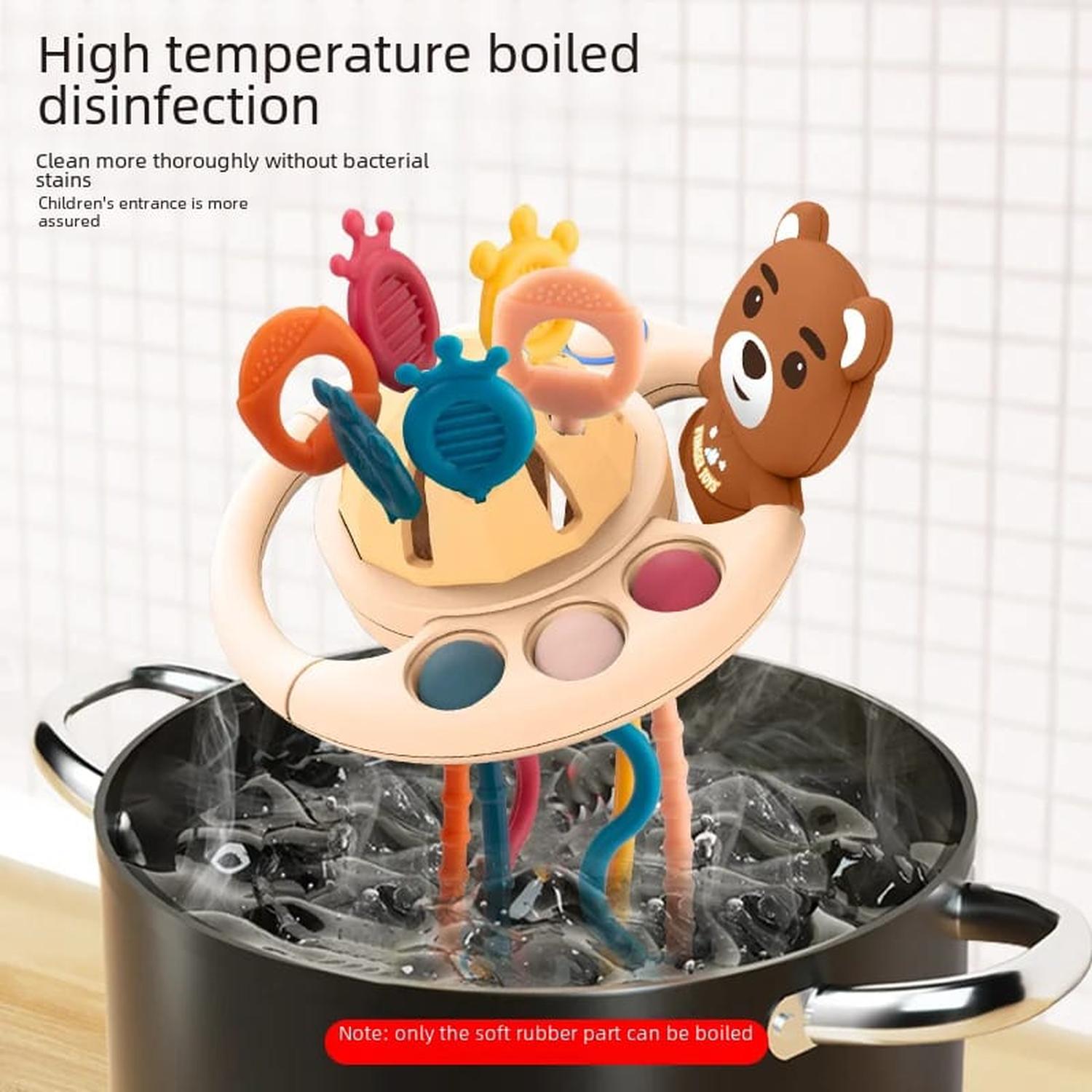 SONAJERO MONTESSORI SENSORIAL DE SILICONA OSO TAMAÑO M - 2