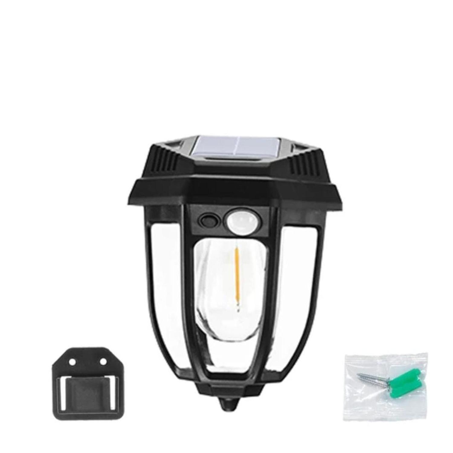 FAROL SOLAR DECORATIVO LUZ CALIDA SIMPLE - 1