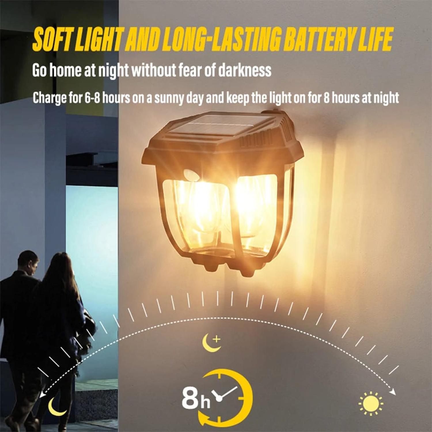 FAROL SOLAR DECORATIVO LUZ CALIDA SIMPLE - 4