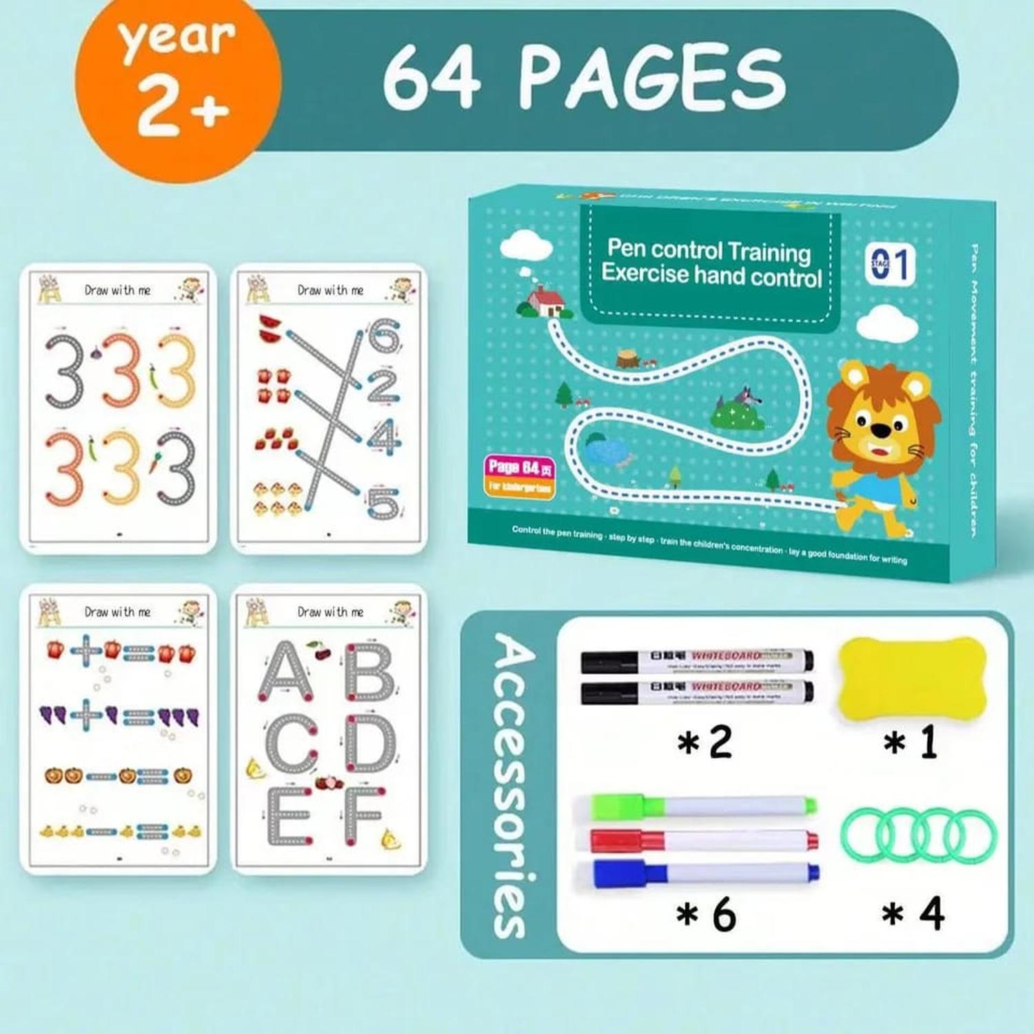 LIBRO DE APRENDIZAJE TRAZOS MAGICOS MONTESSORI - 1