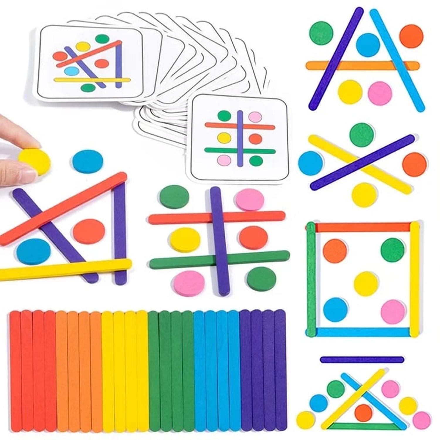 JUEGO SENSORIAL DINÁMICO COLORES MONTESSORI CELESTE - 4