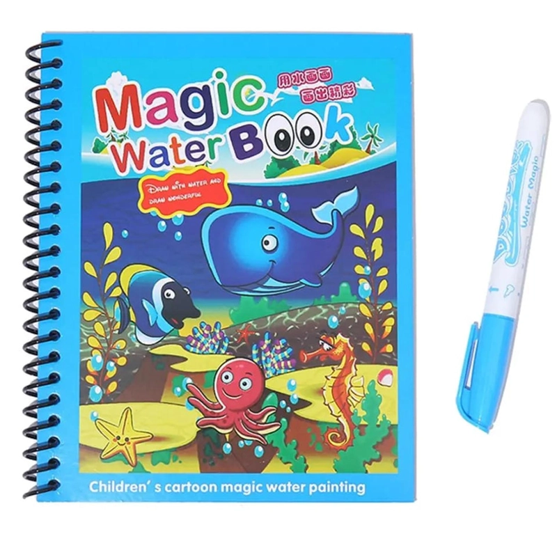 LIBRO PARA COLOREAR AL AGUA ANIMALES MONTESSORI - 1
