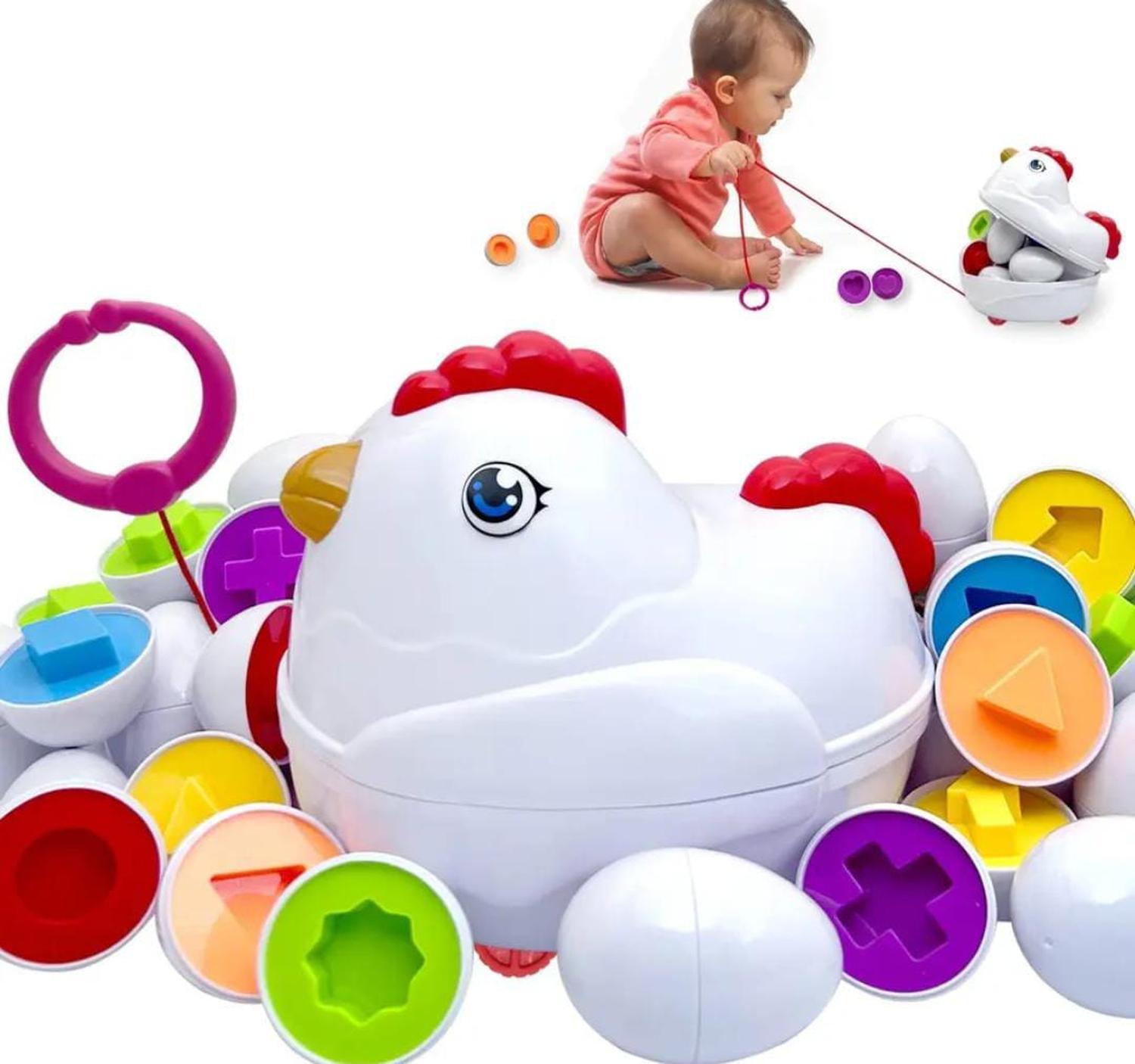 JUEGO EDUCATIVO OEM ENCAJE GALLINA MONTESSORI - 1