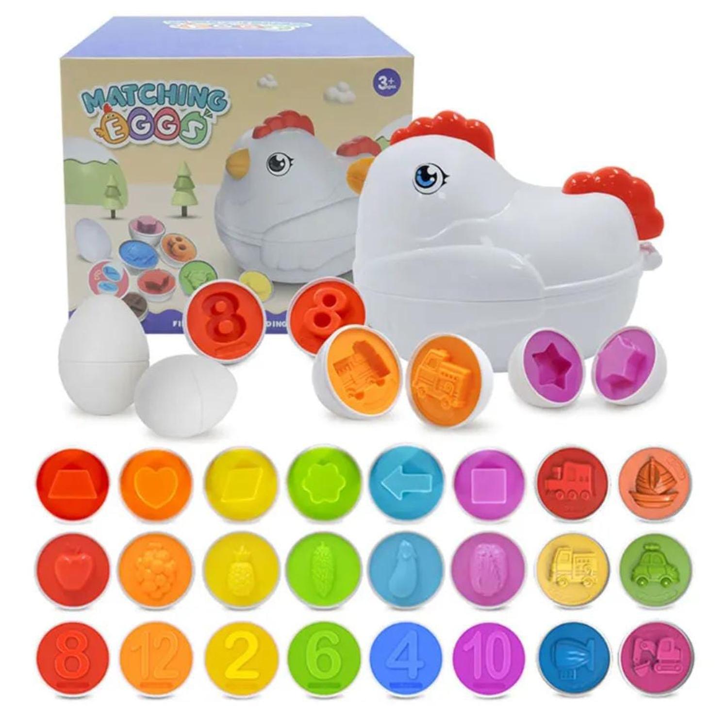 JUEGO EDUCATIVO OEM ENCAJE GALLINA MONTESSORI - 2