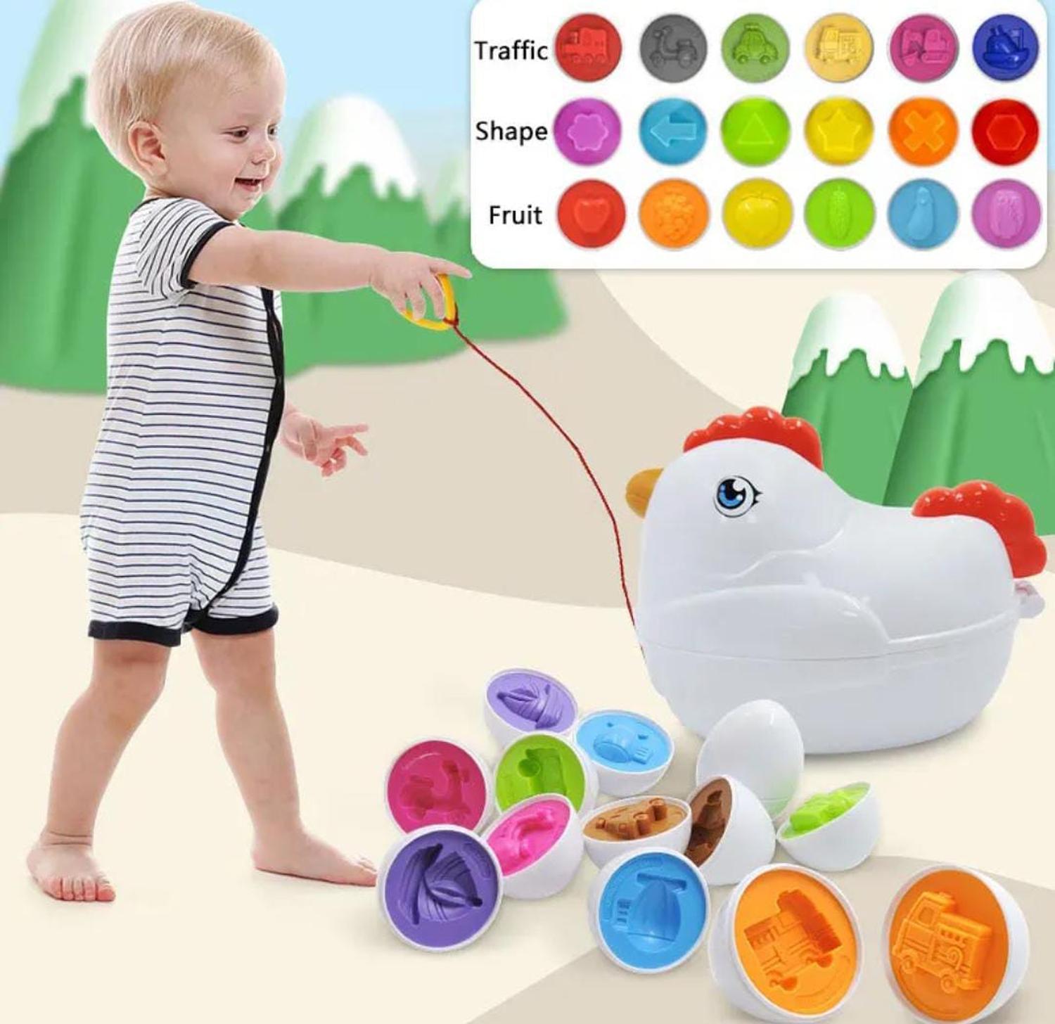JUEGO EDUCATIVO OEM ENCAJE GALLINA MONTESSORI - 3