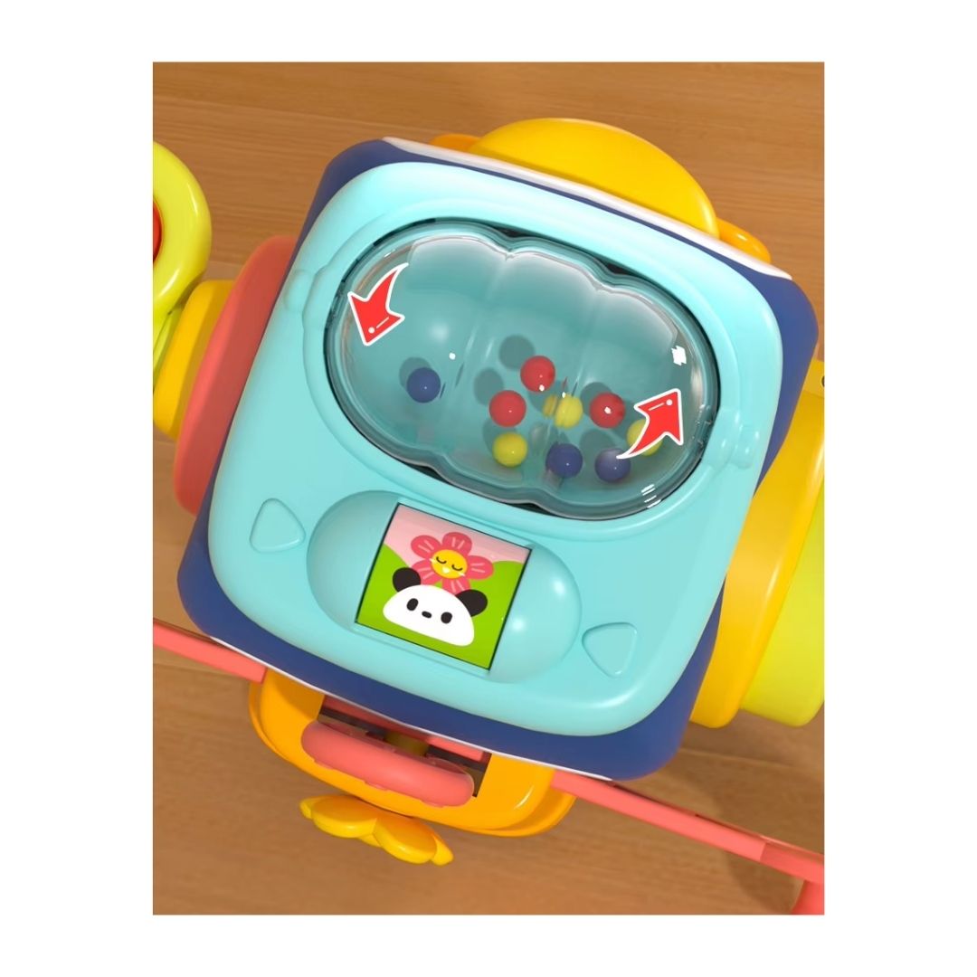 CUBO SENSORIAL AZUL CIELO INTERACTIVO MONTESSORI PARA BEBE - 5