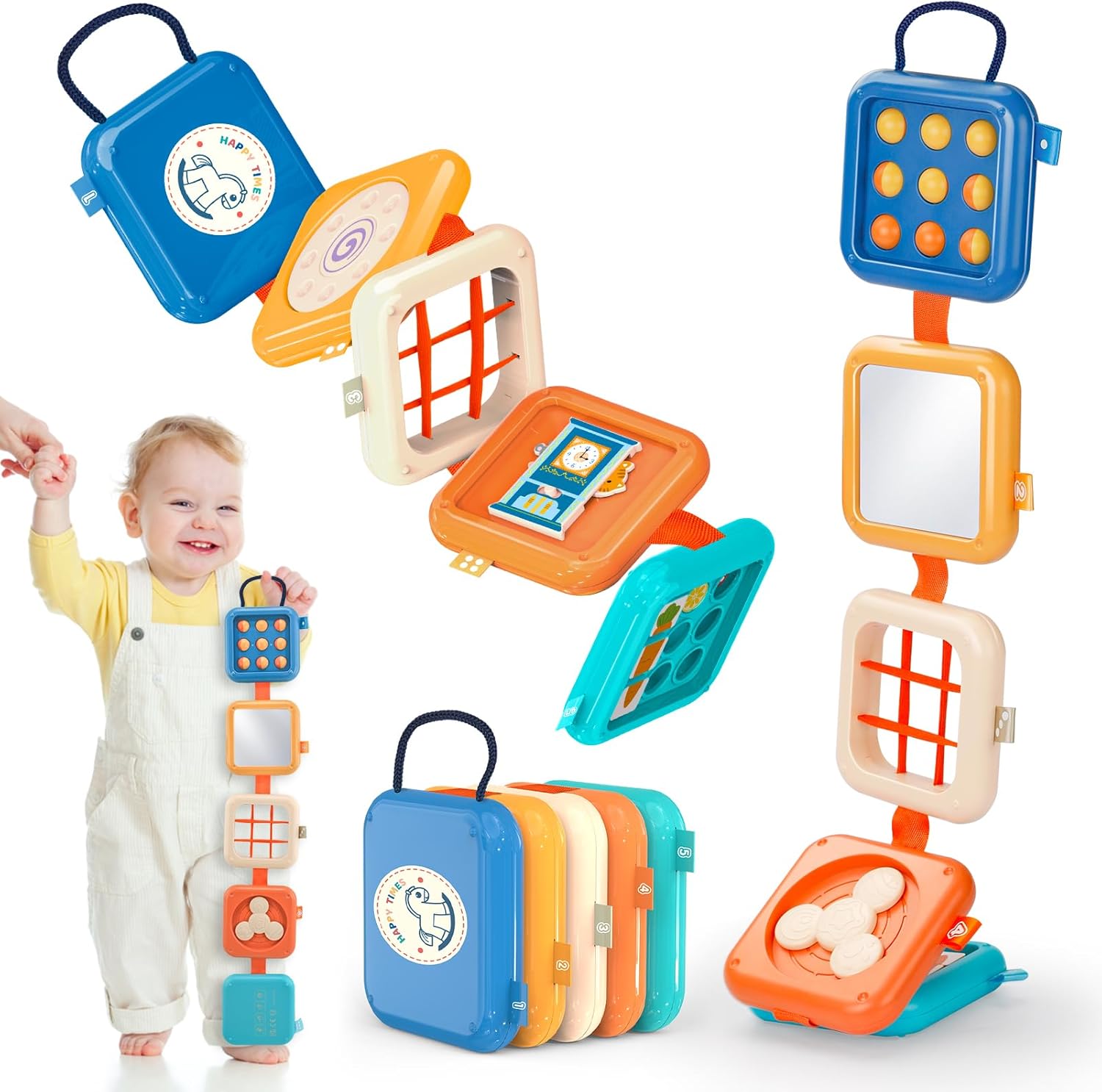 TABLERO PEGABLE BEBE SENSORIAL COGNITIVO BEIGE - 1