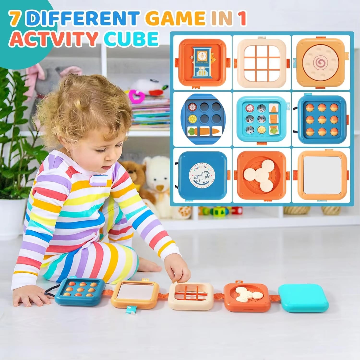 TABLERO PEGABLE BEBE SENSORIAL COGNITIVO BEIGE - 2