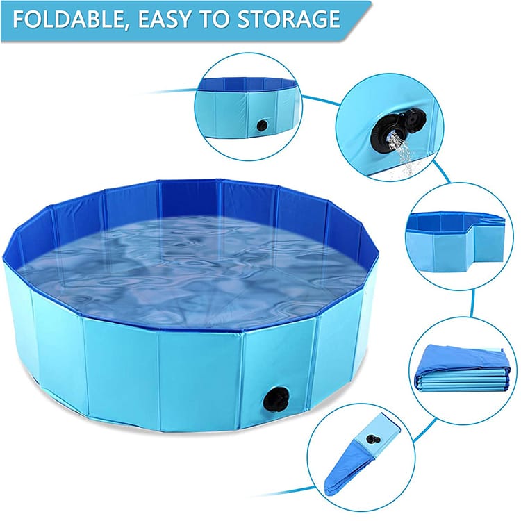 PISCINA PLEGABLE BAÑERA 80 CM - 4