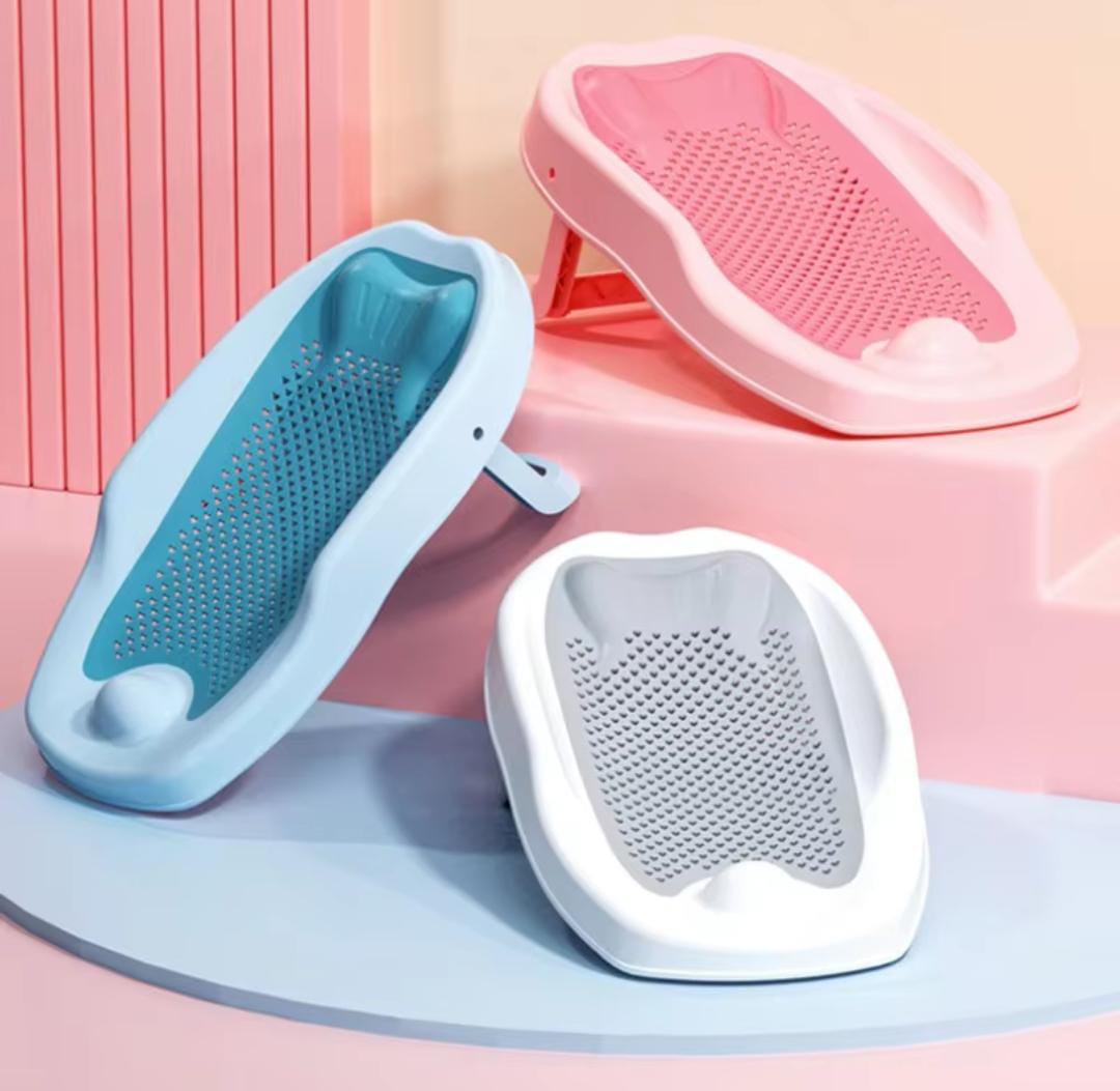 SOPORTE PLEGABLE DE BAÑERA PARA BEBE GRIS - 2
