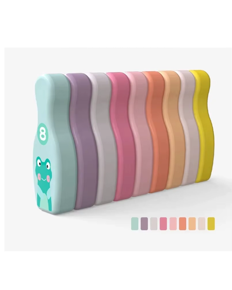 JUEGO DE BOLOS DE MADERA PARA NIÑOS MONTESSORI - 1