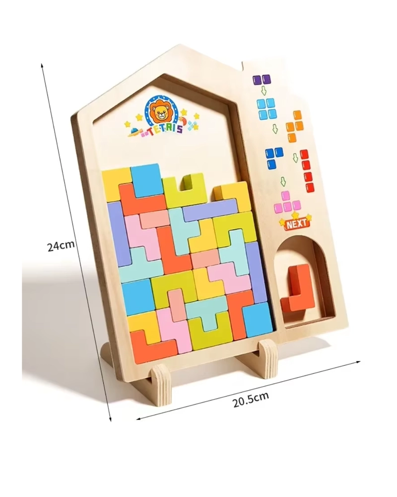 BLOQUES DE CONSTRUCCION DE MADERA 3D MONTESSORI - 2