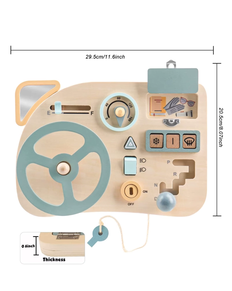TABLERO DE VOLANTE SENSORIAL MONTESSORI - 2