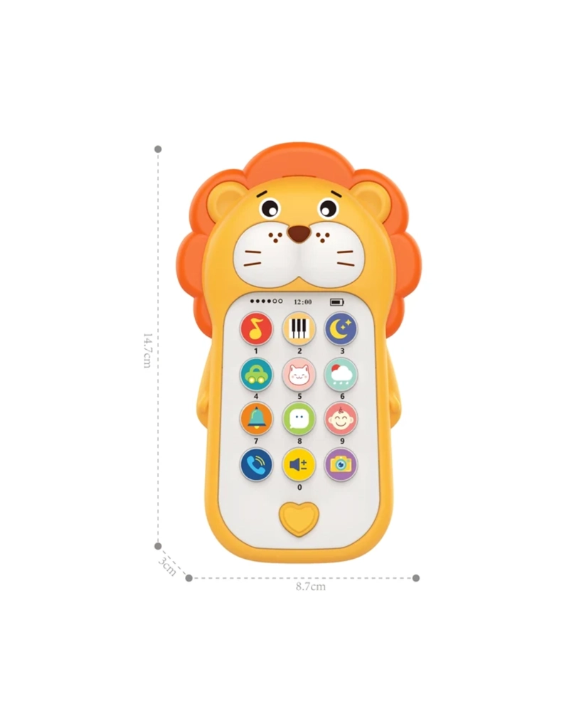 TELE FONO CELULAR DIDACTICO  LEON PARA BEBE S - 1