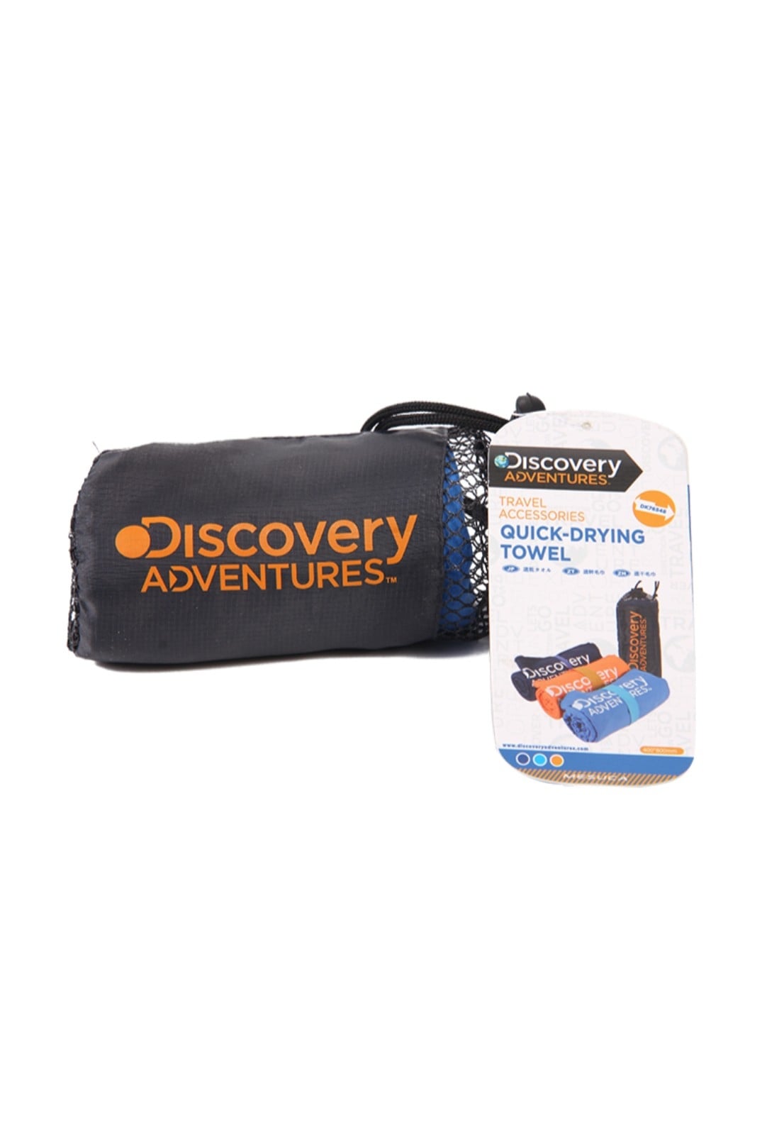 TOALLA SECA DISCOVERY MICROFIBRA 80X40 CM NARANJA - 3
