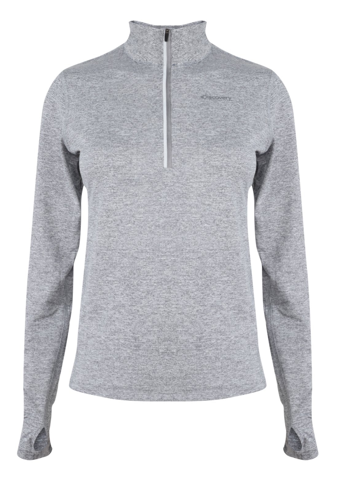 POLERÓN MUJER DISCOVERY ANDES GRIS - 1