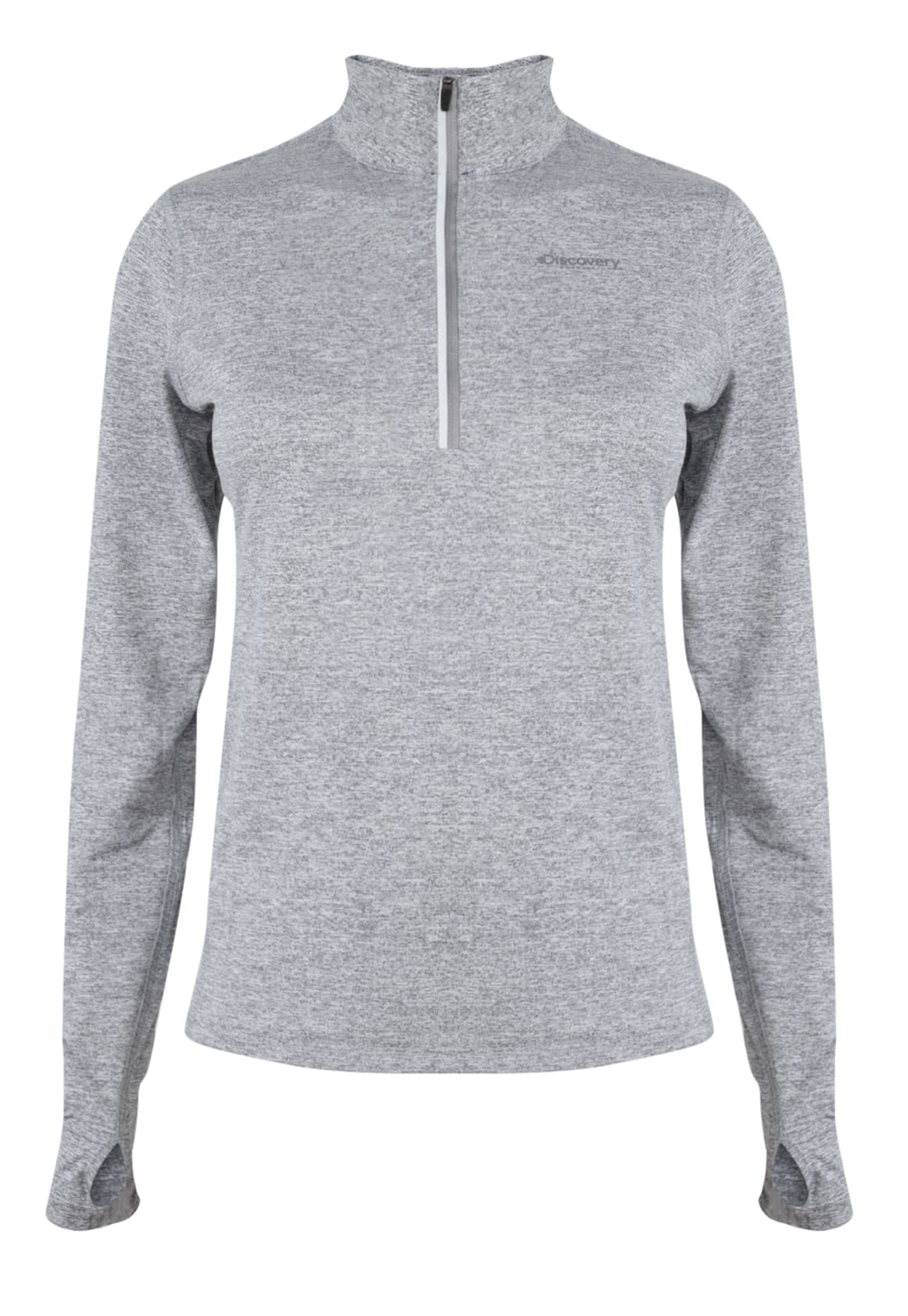 POLERÓN MUJER DISCOVERY ANDES GRIS - 1