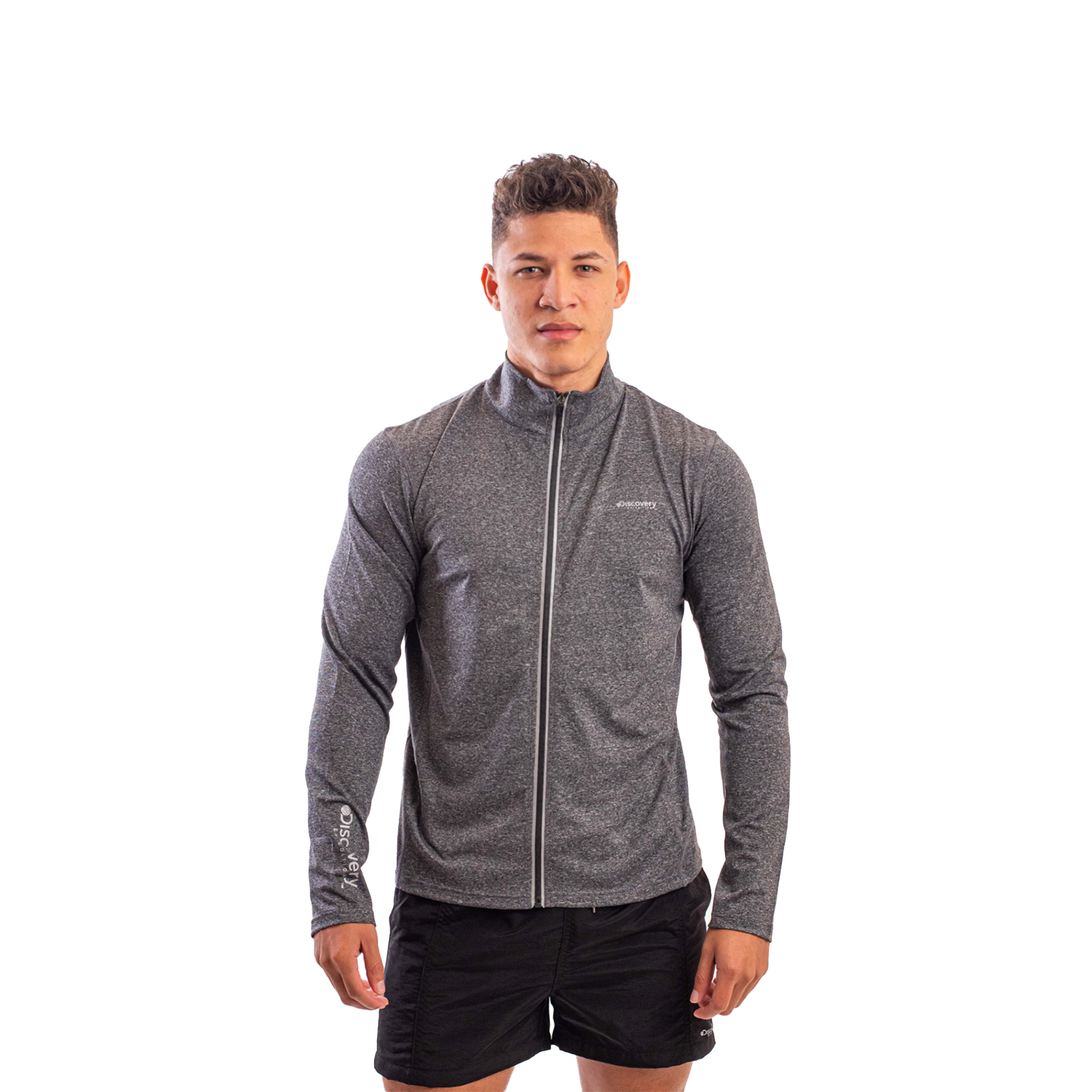 POLERÓN HOMBRE DISCOVERY JOURNEY GRIS OSCURO - 1