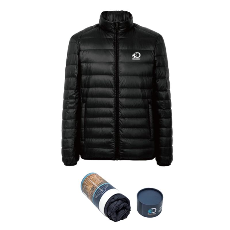 CHAQUETA MUJER DISCOVERY PLUMA COMPRIMIR NEGRA - 4