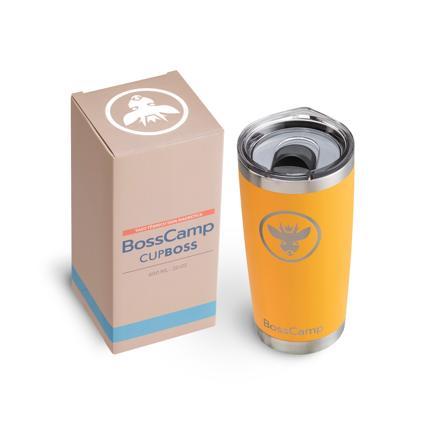 VASO TERMICO TAPA MAGNETIC SLIDER 600 ML TERMO MUG BOSSCAMP - 2