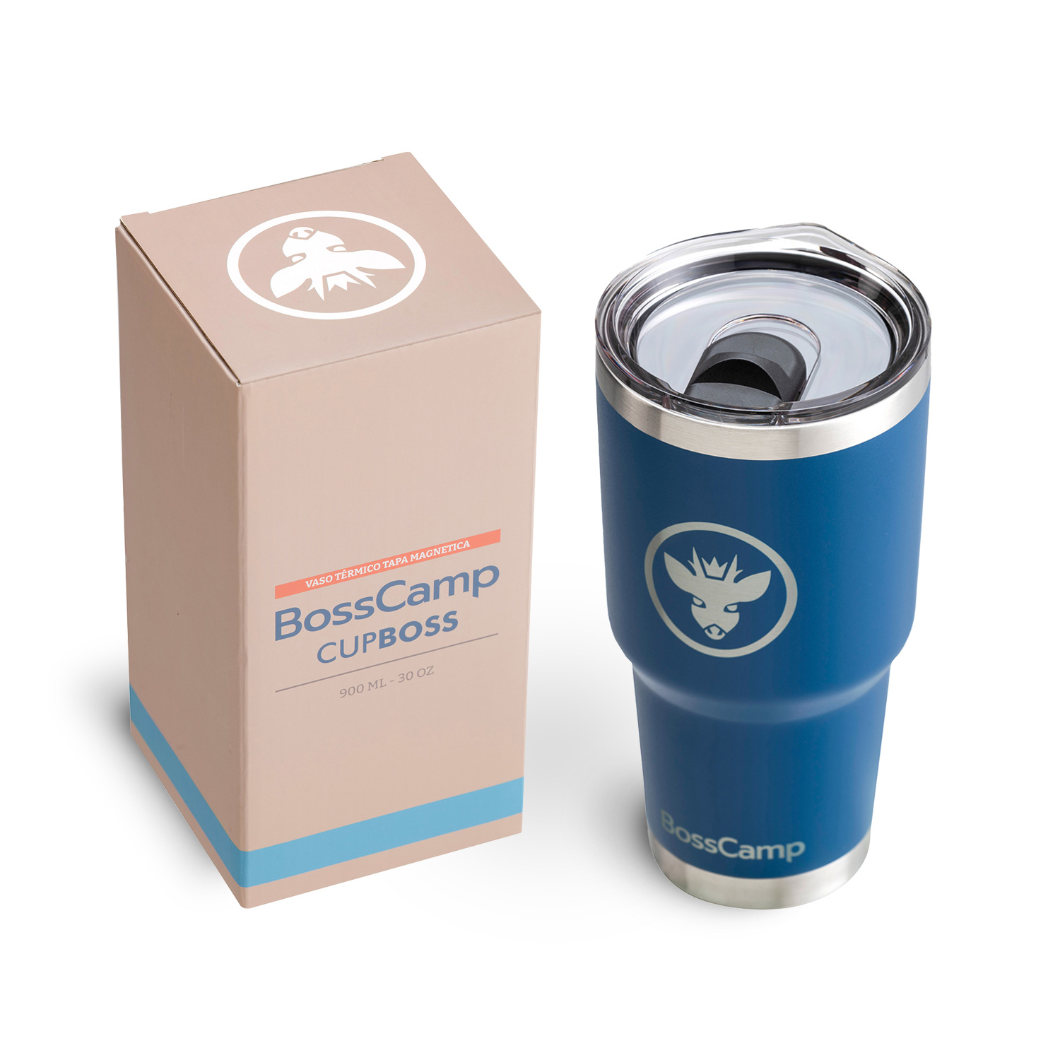 VASO TERMICO TAPA MAGNETIC SLIDER 900 ML TERMO MUG BOSSCAMP - 2