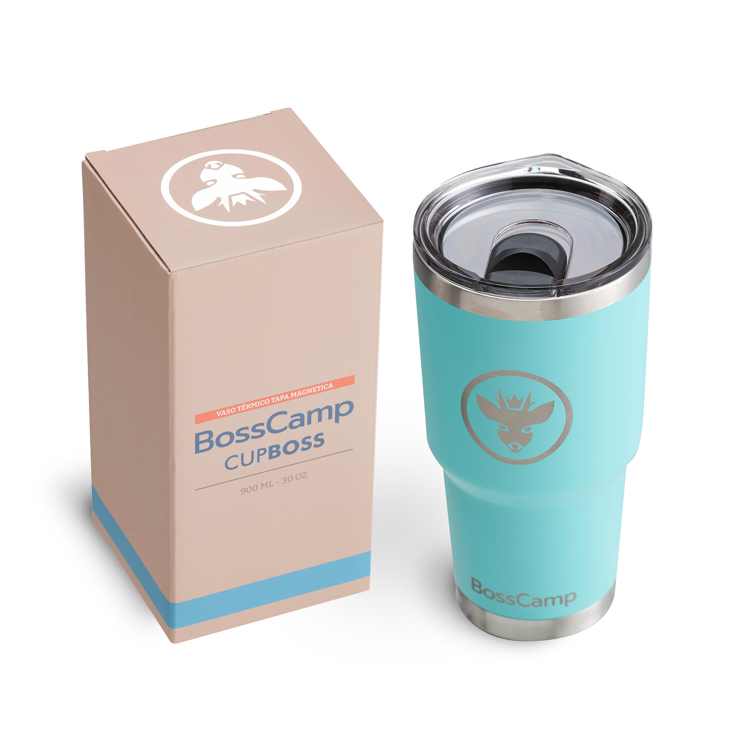 VASO TERMICO TAPA MAGNETIC SLIDER 900 ML TERMO MUG BOSSCAMP - 2