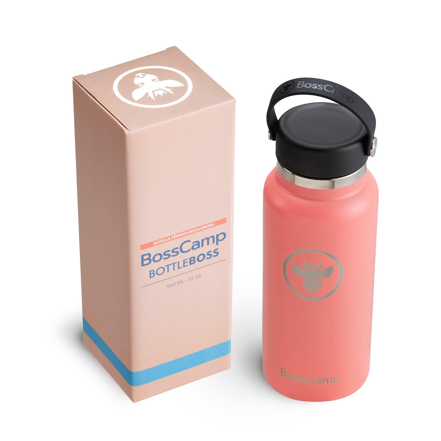 BOTELLA TERMICA AGUA BOCA ANCHA 950 ML TERMO BOSSCAMP - 2
