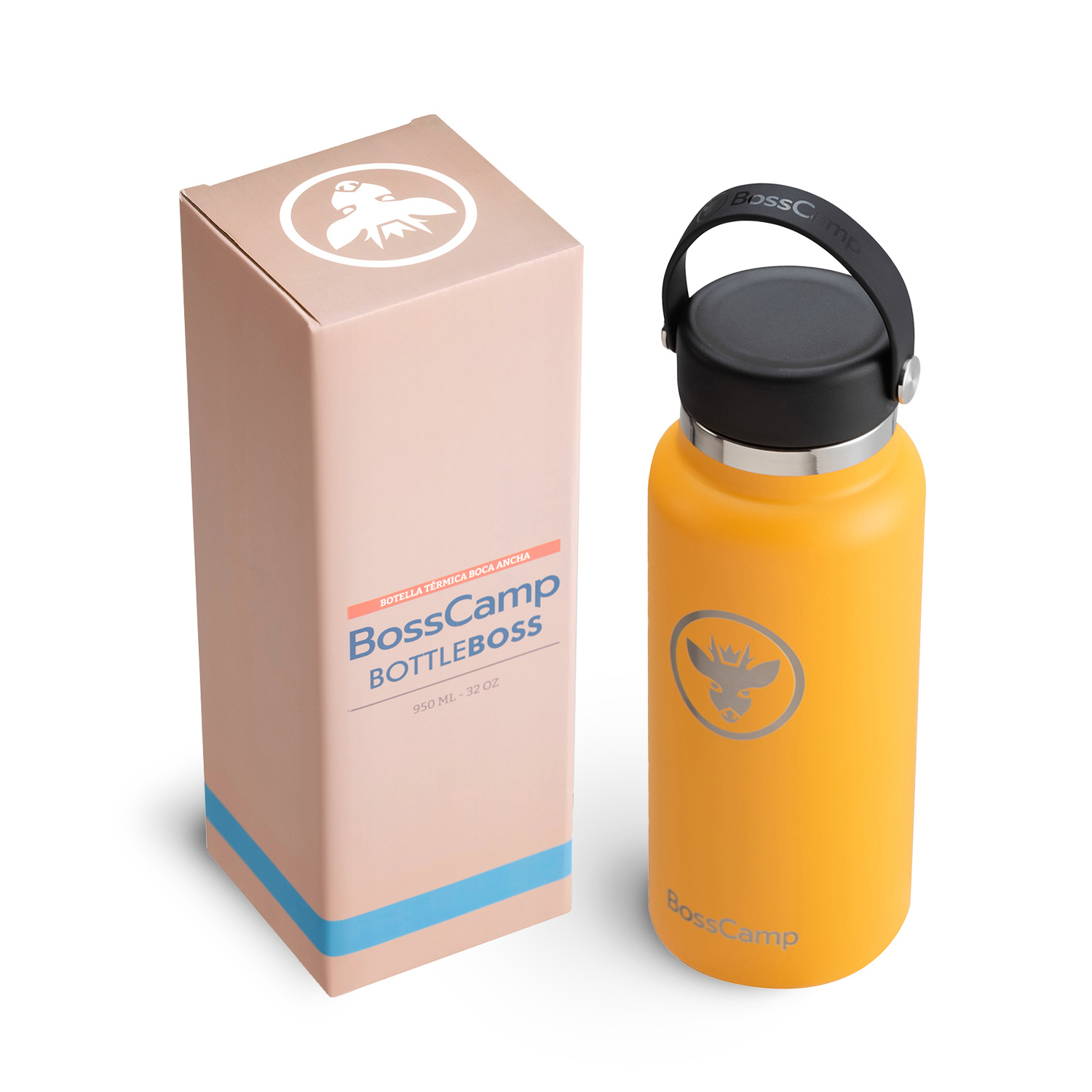 BOTELLA TERMICA AGUA BOCA ANCHA 950 ML TERMO BOSSCAMP - 2