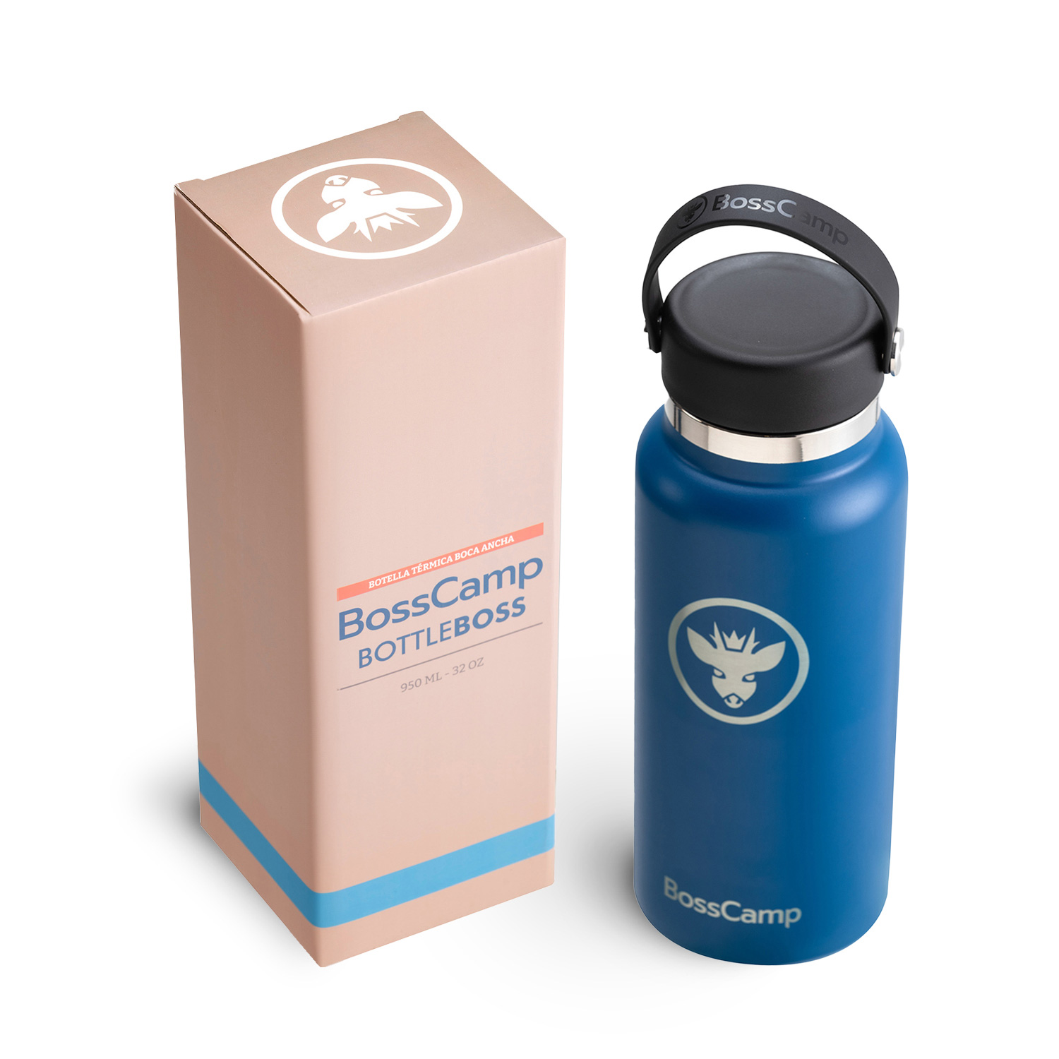 BOTELLA TERMICA AGUA BOCA ANCHA 950 ML TERMO BOSSCAMP - 2
