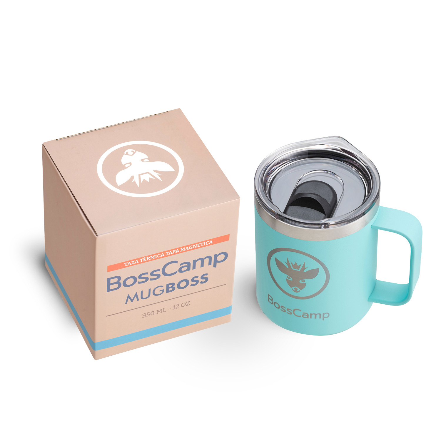TAZA TERMICA TAPA MAGNETIC SLIDER 350 ML TERMO MUG BOSSCAMP - 2