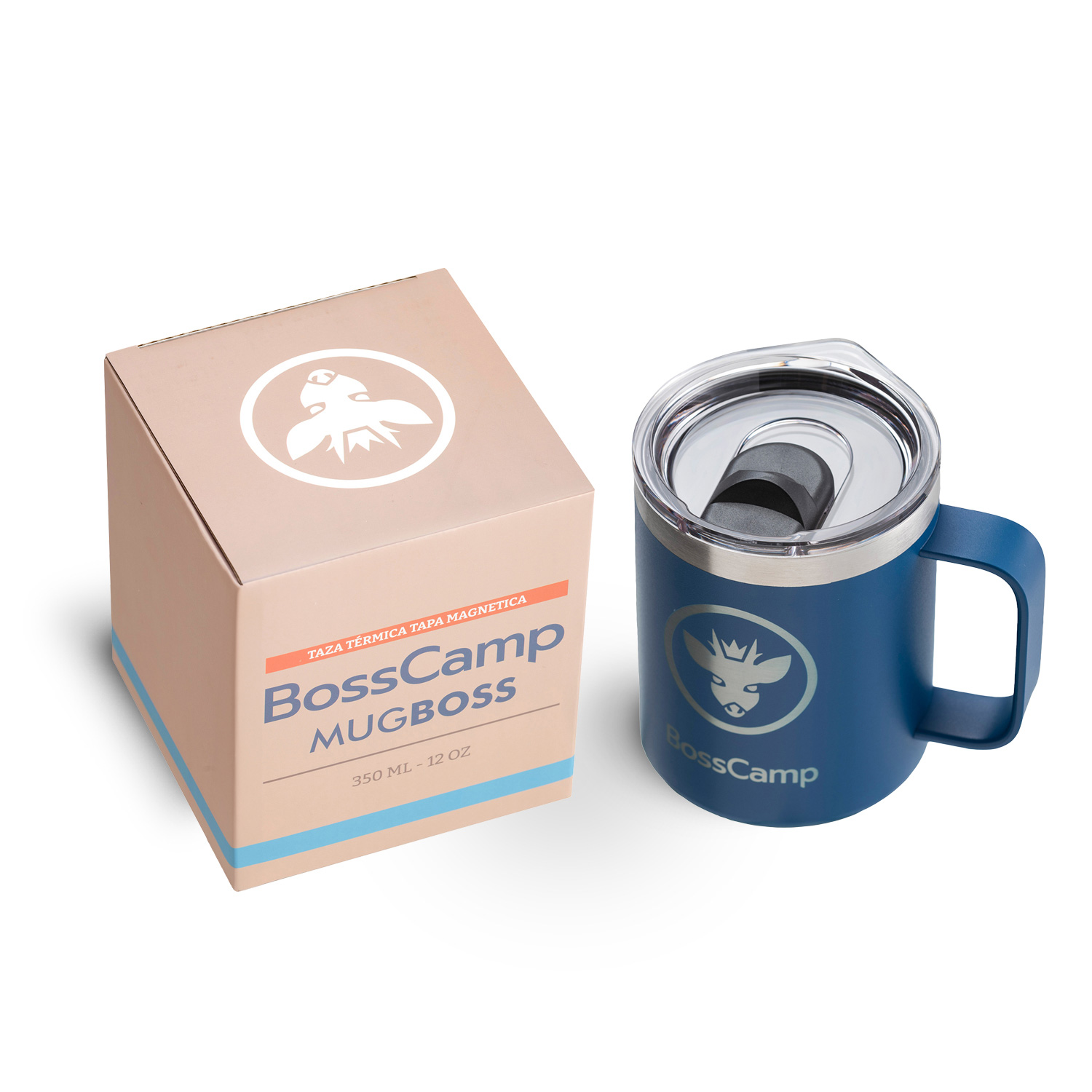 TAZA TERMICA TAPA MAGNETIC SLIDER 350 ML TERMO MUG BOSSCAMP - 2