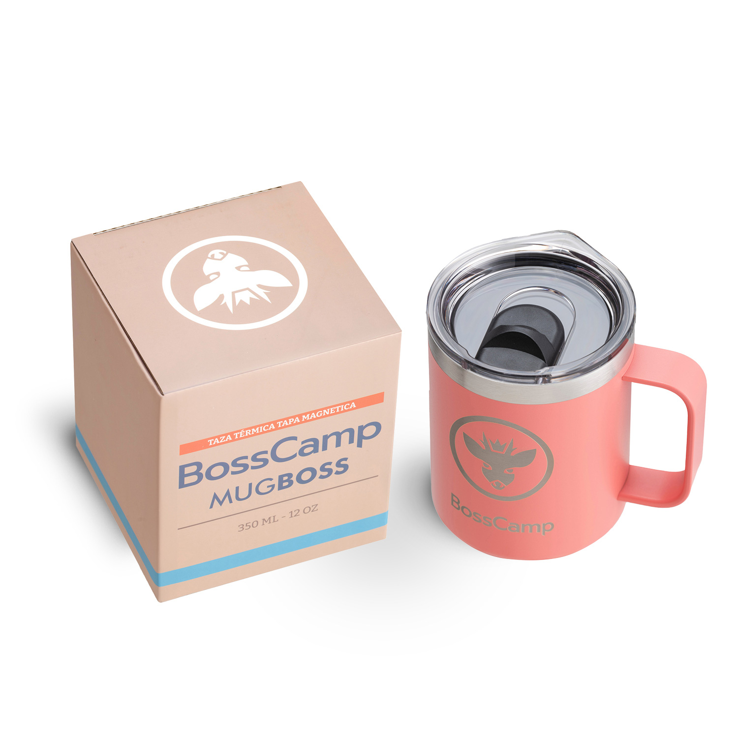 TAZA TERMICA TAPA MAGNETIC SLIDER 350 ML TERMO MUG BOSSCAMP - 2